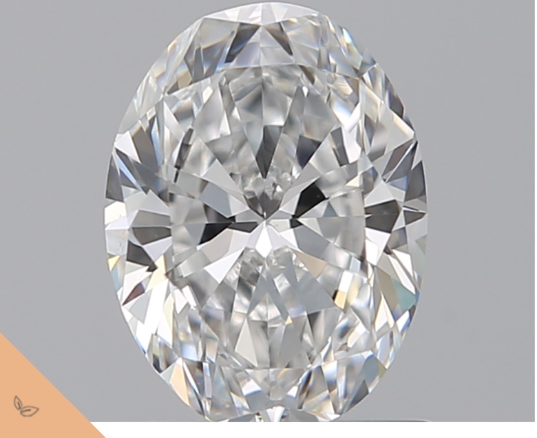 Diamante ovalado de 0,80 quilates, excelente talla, excelente claridad