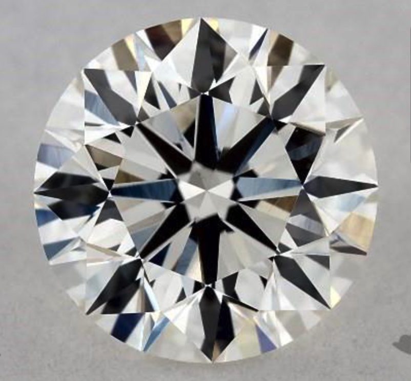 Diamante redondo VS1 H de 1,06 ct