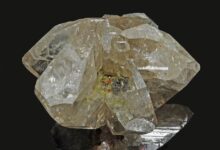 Densidad de la gema: mineral de plomo blanco