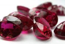 pile of ruby gemstones