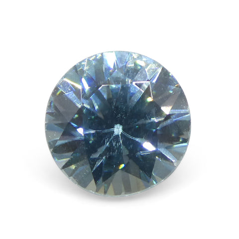 1.75 quilates Redondo Corte diamante Circón azul de Camboya