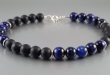 joyería para hombres elegancia con piedras naturales pulsera