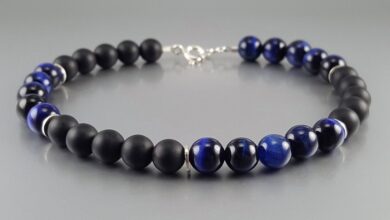 joyería para hombres elegancia con piedras naturales pulsera