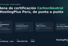 HostingPlus Perú publica la cadena completa de certificación de su datacenter y de su huella de carbono